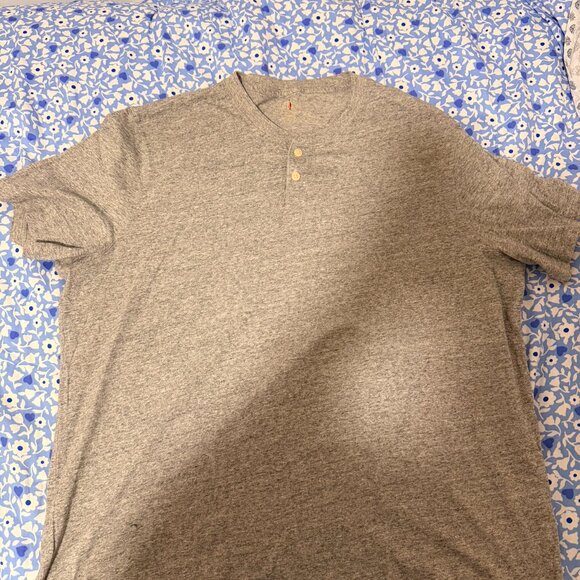 J. Crew Short-sleeve vintage-wash cotton henley - Picture 3 of 6